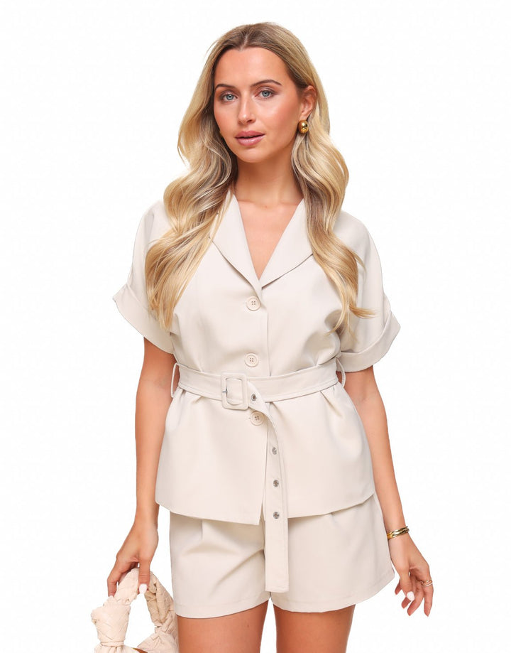 Beige Belt SS - Blazer