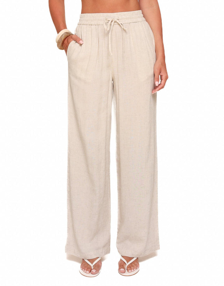 Beige Linen - Trousers