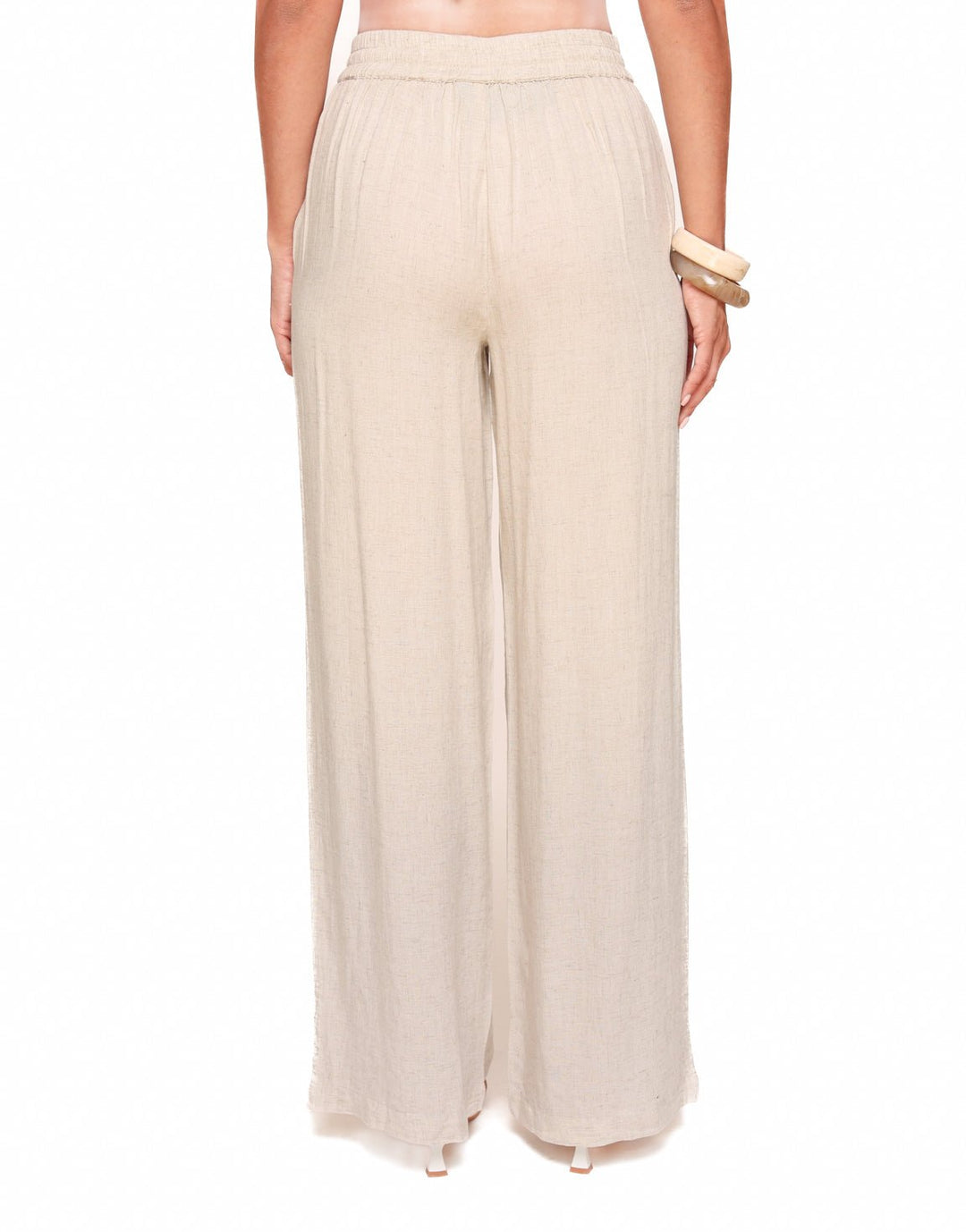 Beige Linen - Trousers