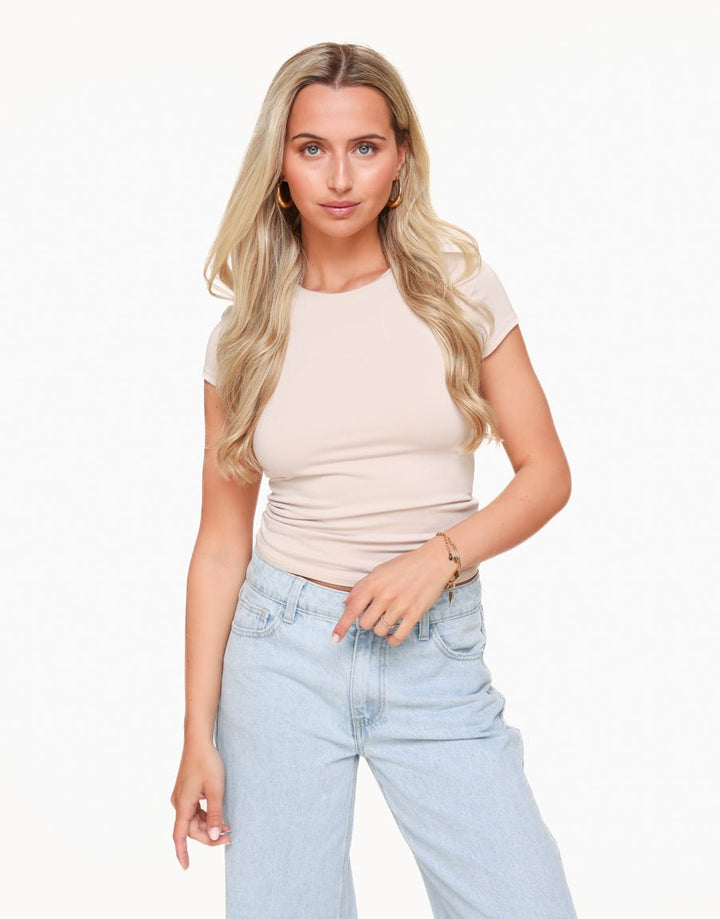 Beige Basic SS - Top