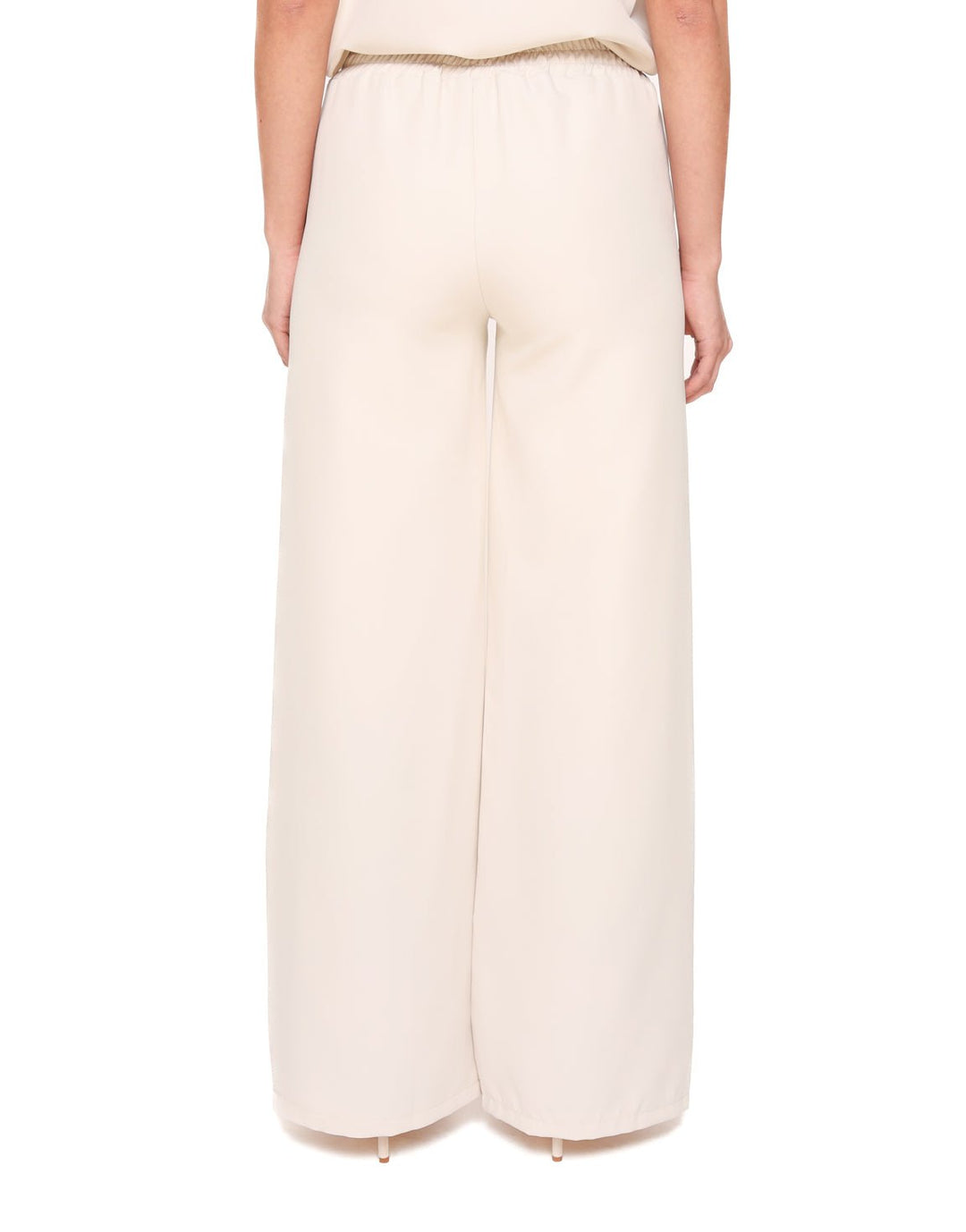 Beige Basic Wijde Elastieke Band - Pantalon