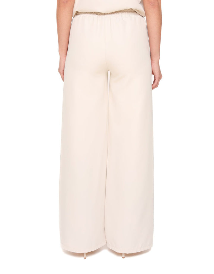 Beige Basic Wijde Elastieke Band - Pantalon