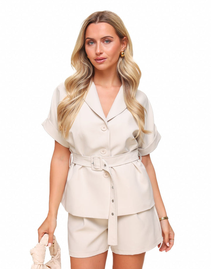 Beige Belt SS - Blazer
