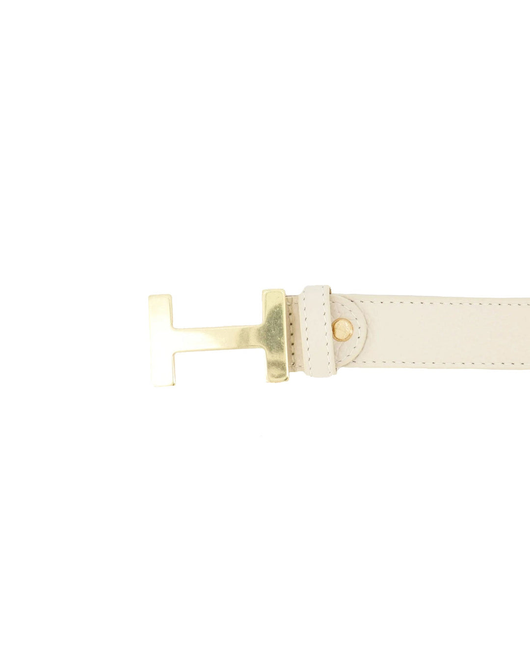Beige H-Buckle - Belt