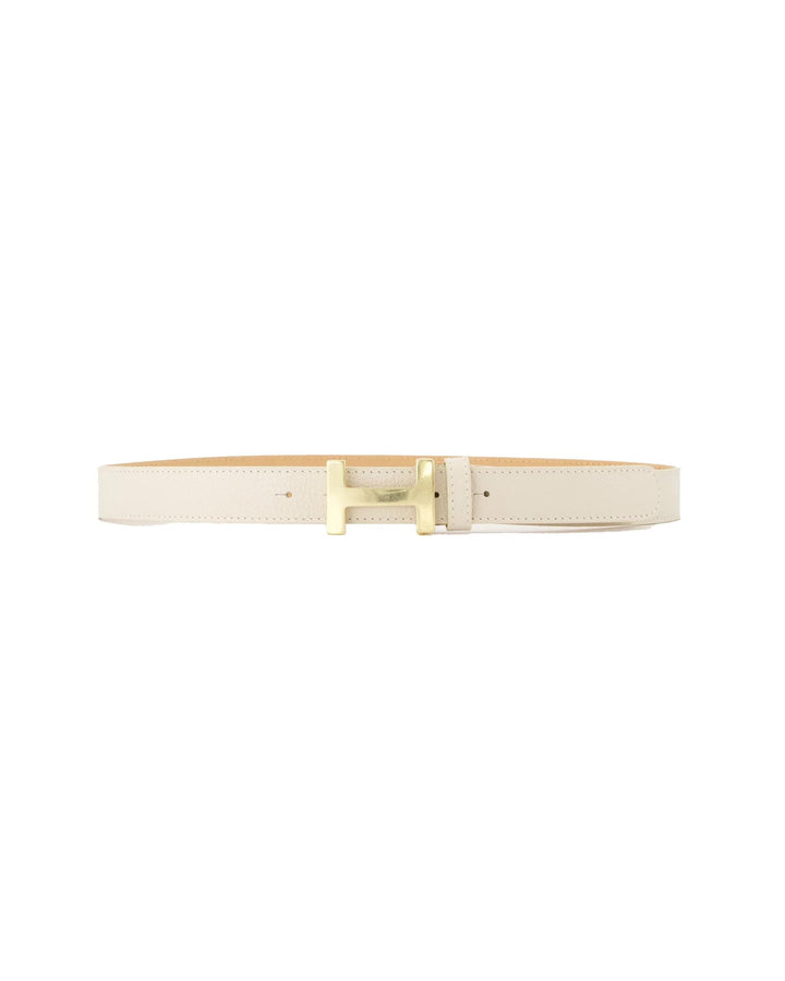 Beige H-Buckle - Belt