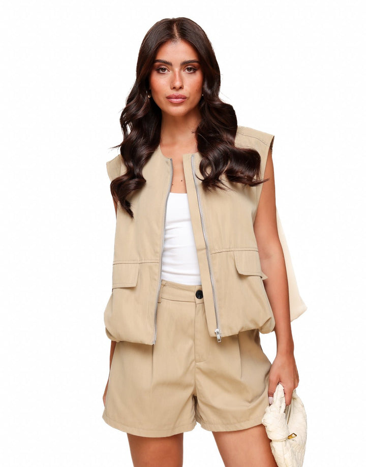 Beige Parachute - Short