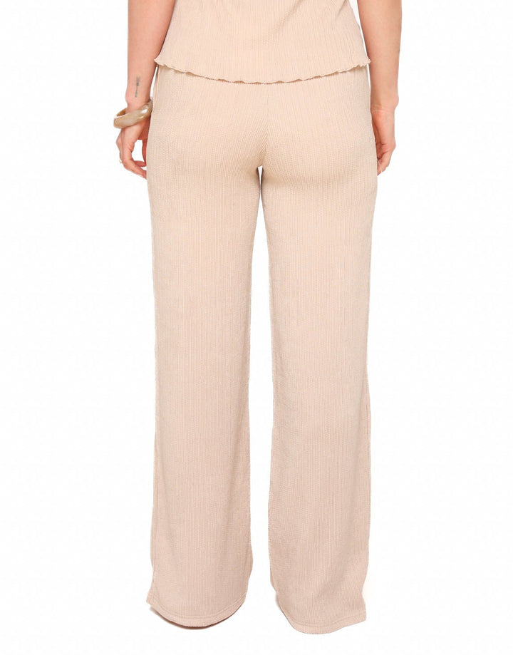 Beige Plisse - Pants