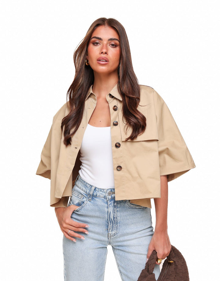 Beige Trench SS - Top