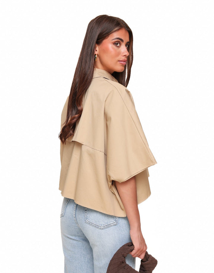 Beige Trench SS - Top