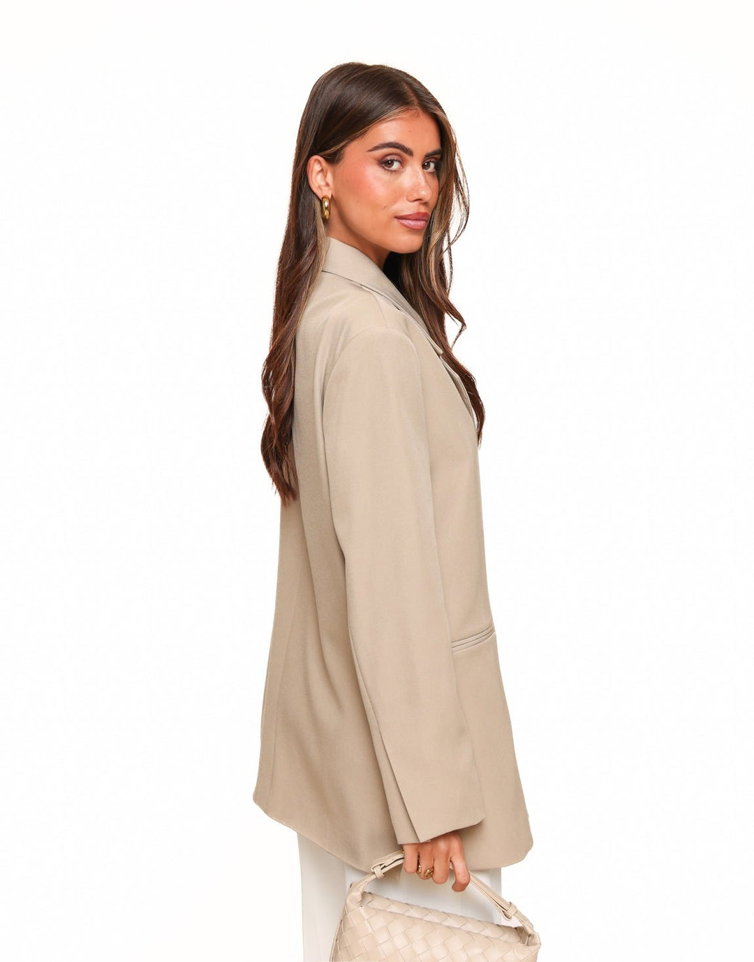 Beige Square Oversized - Blazer