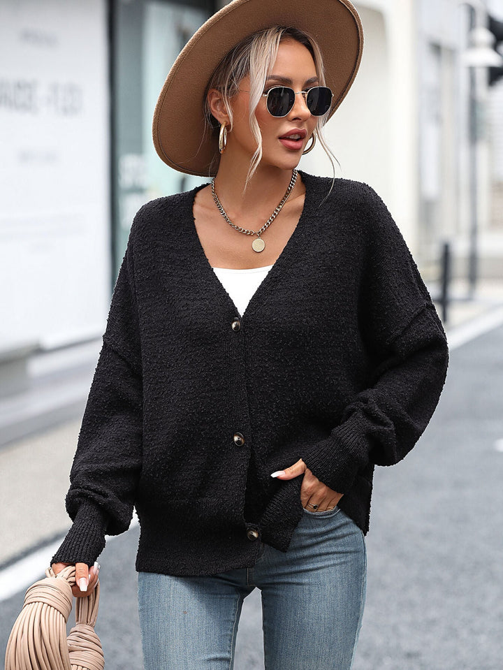 Black Shadow Lane Knit Cardigan