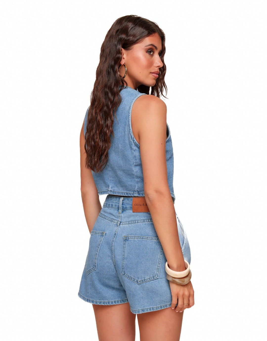 Blue Denim Wide - Short