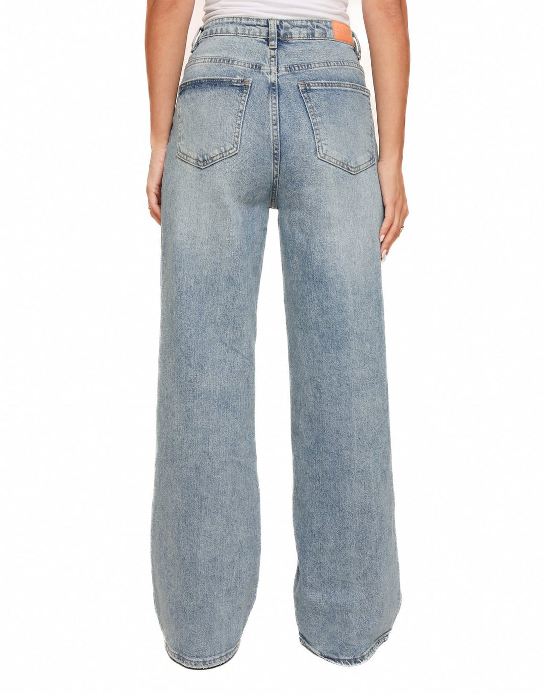 Blue Denim Diagonal Buttons - Jeans