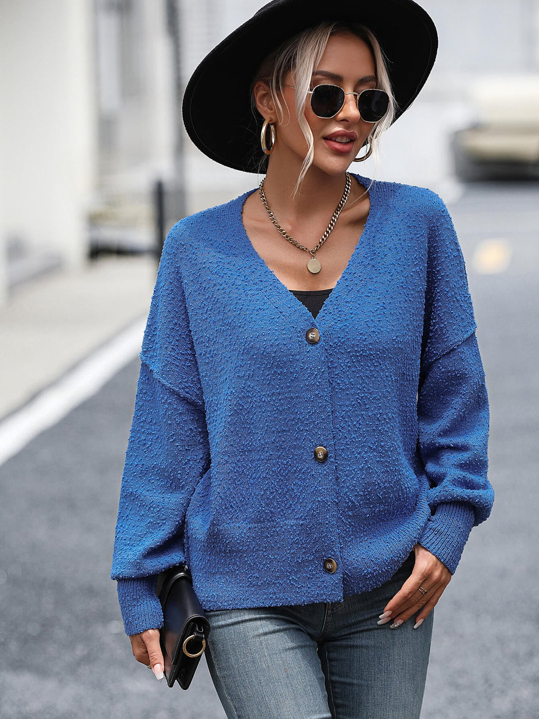 Blue Shadow Lane Knit Cardigan