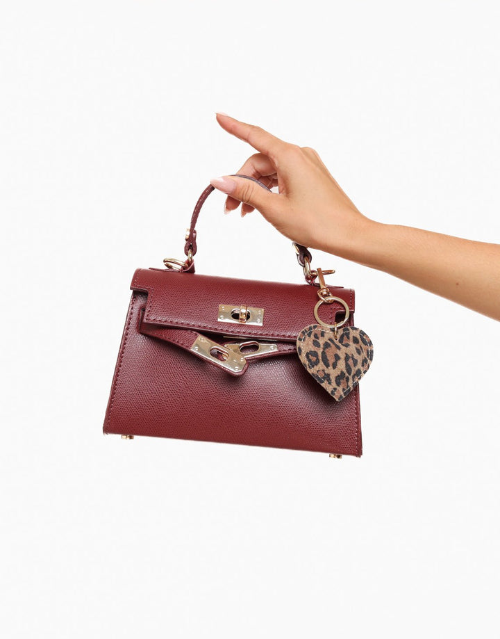 Bordeaux Golden Details - Bag