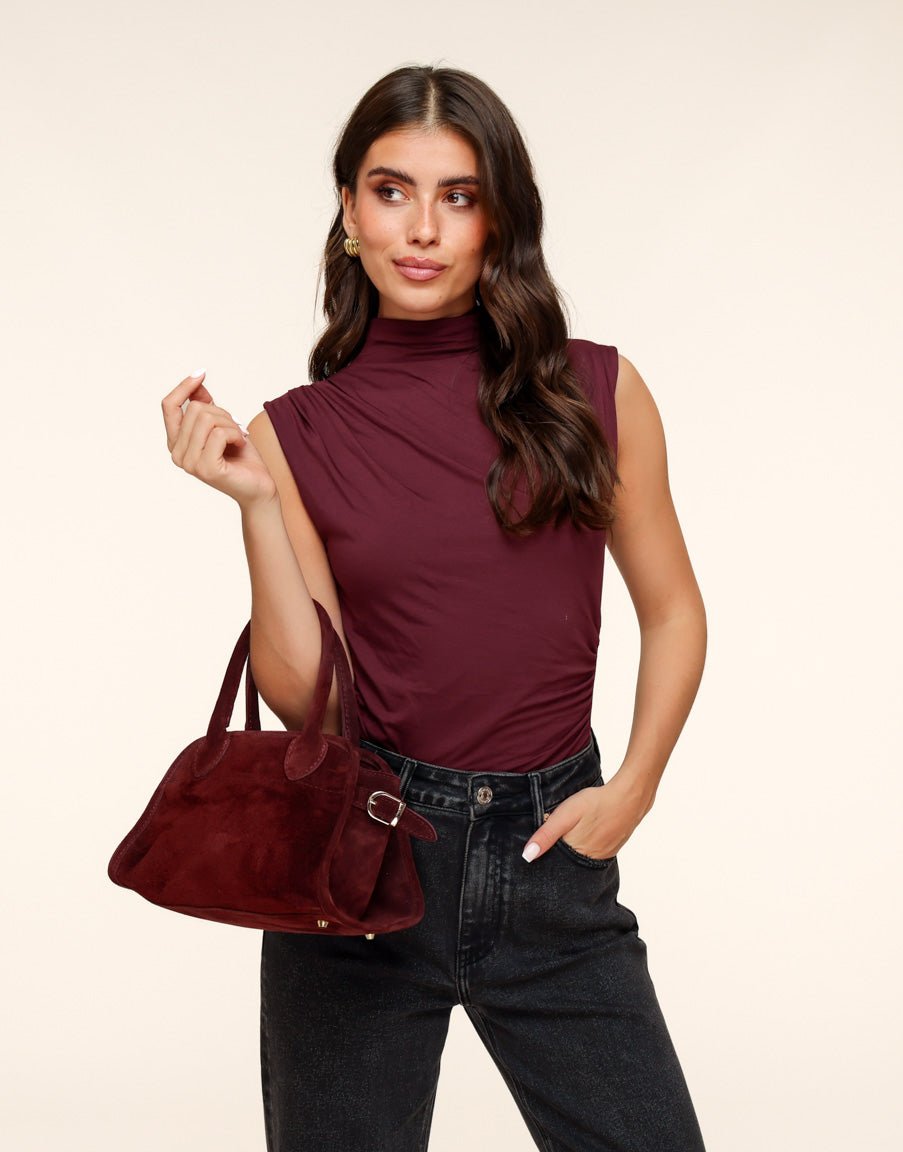 Bordeaux Suede - Handbag