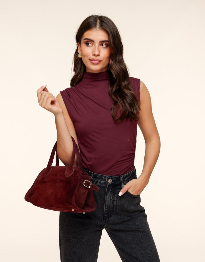 Bordeaux Suede - Handbag