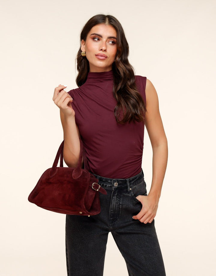 Bordeaux Suede - Handbag