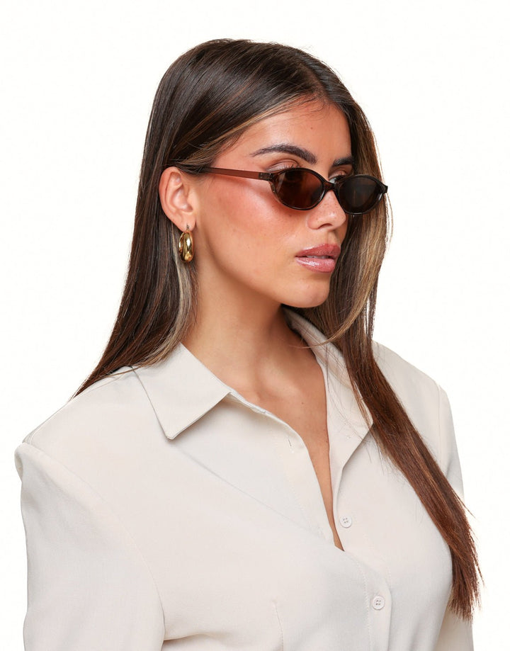 Brown Small Frame - Sunglasses