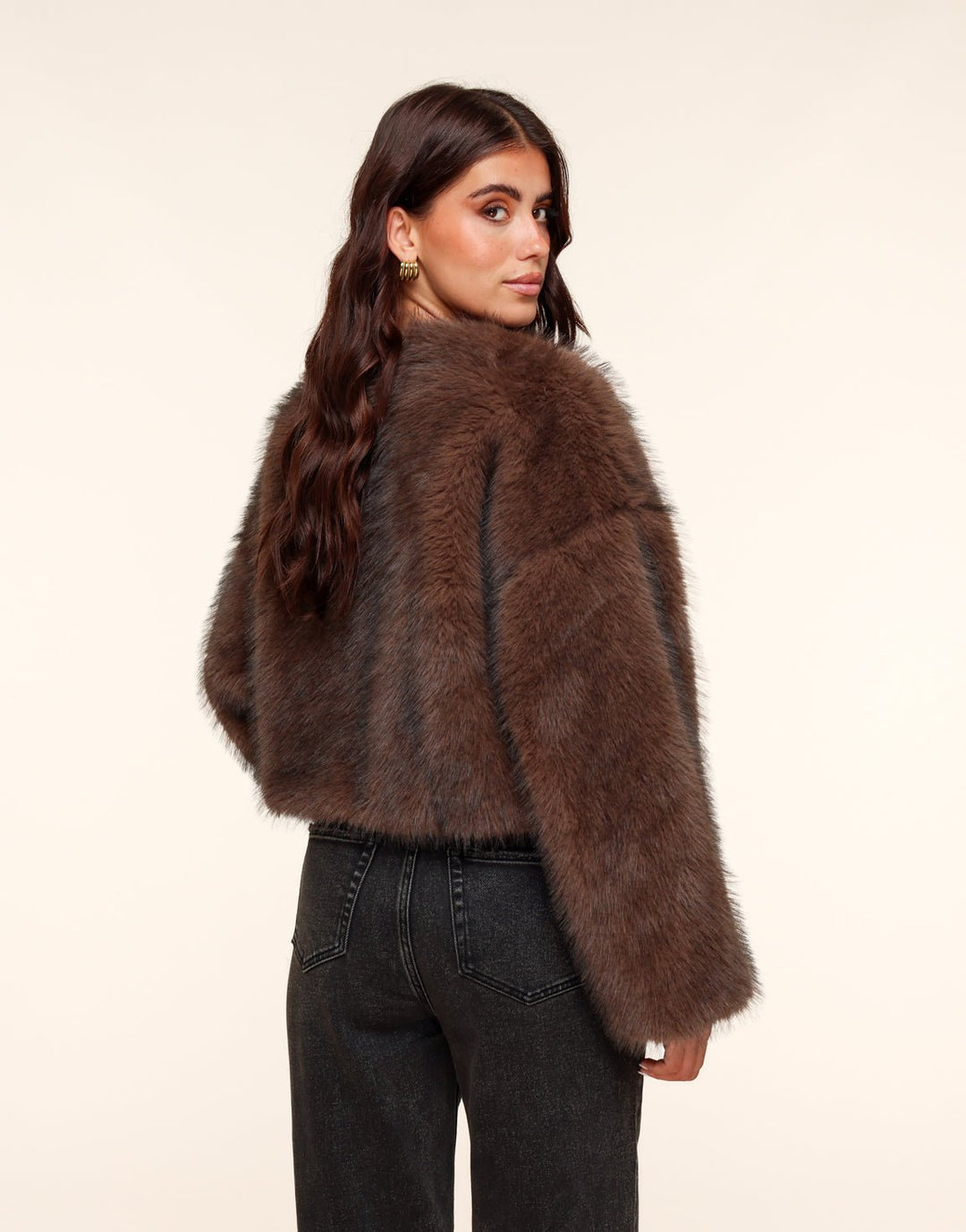 Brown Short Fluffy - Coat