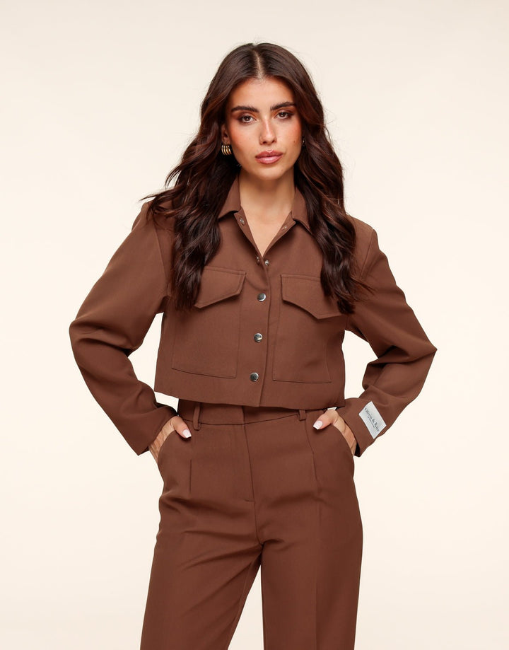 Brown  Studio Cropped - Jacket