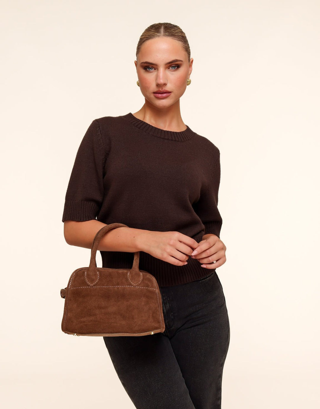 Brown Suede - Handbag