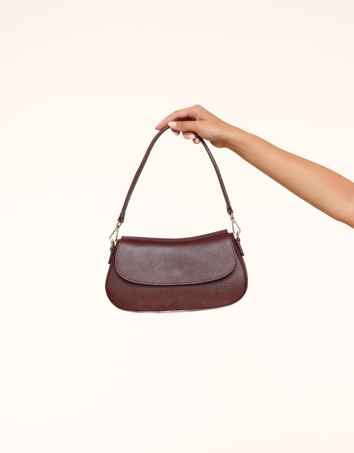 Burgundy Elegant Leather Bag