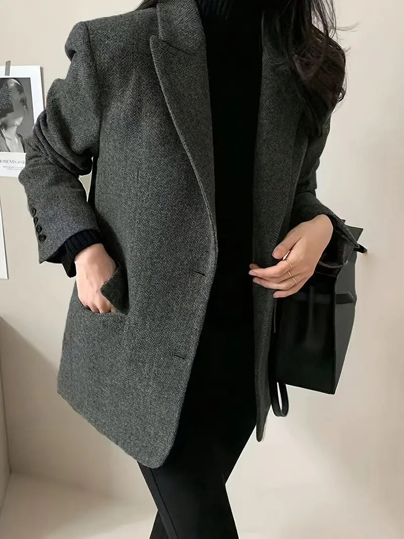 Waverly Tailored Herringbone Blazer