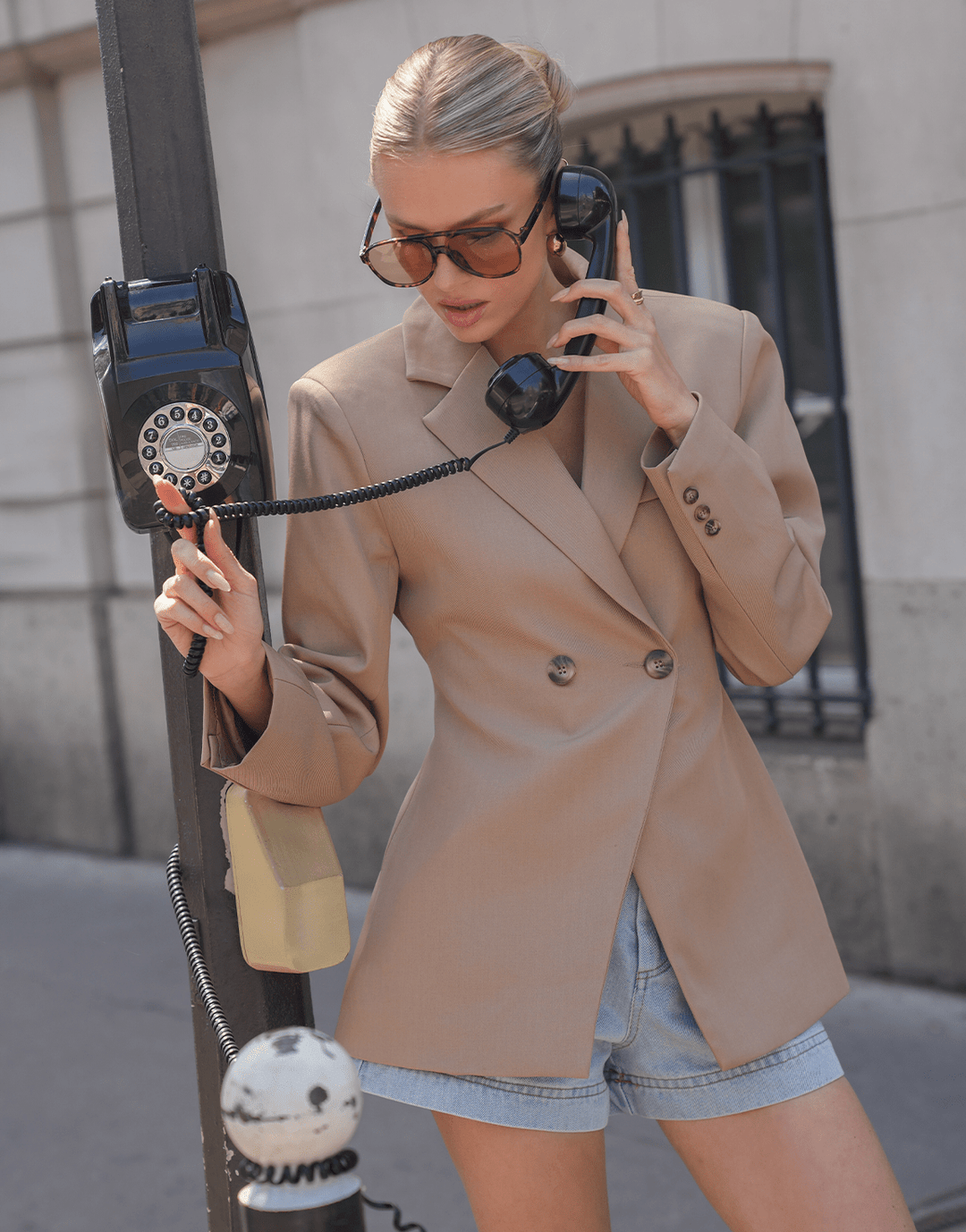 Camel Long Waisted - Blazer