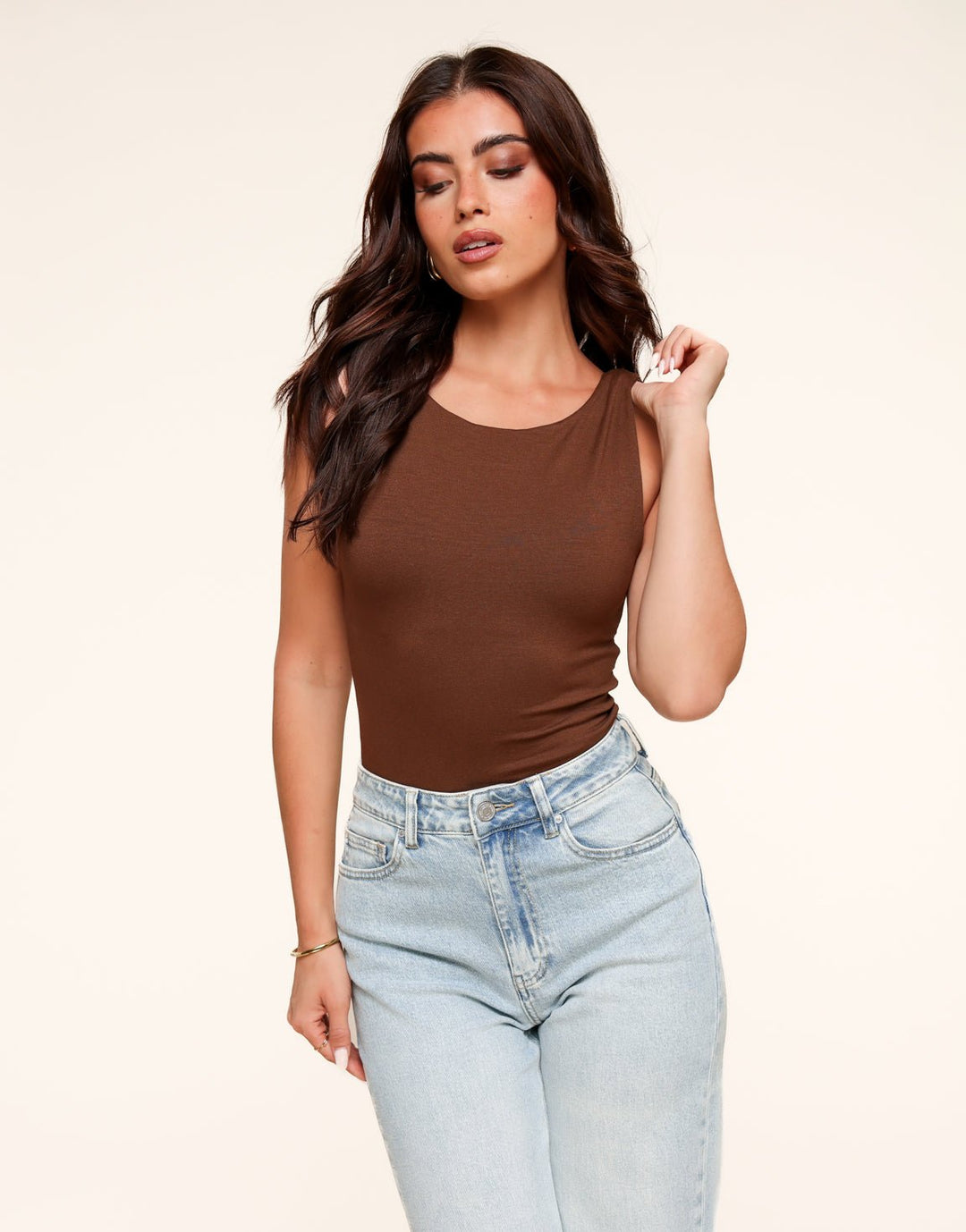 Caramel Reversible Sleeveless Basic - Top