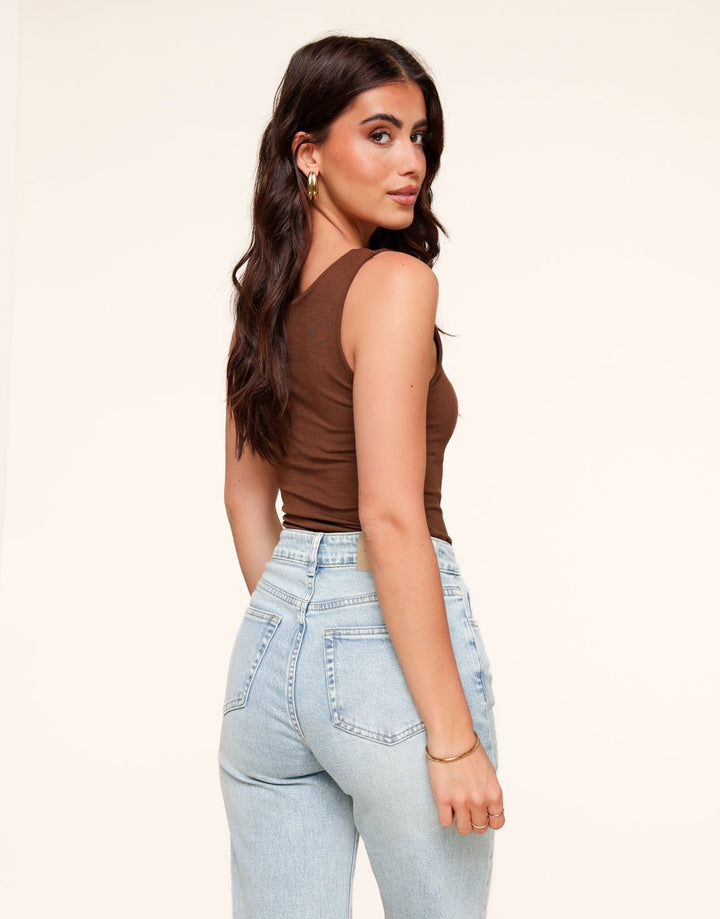 Caramel Reversible Sleeveless Basic - Top