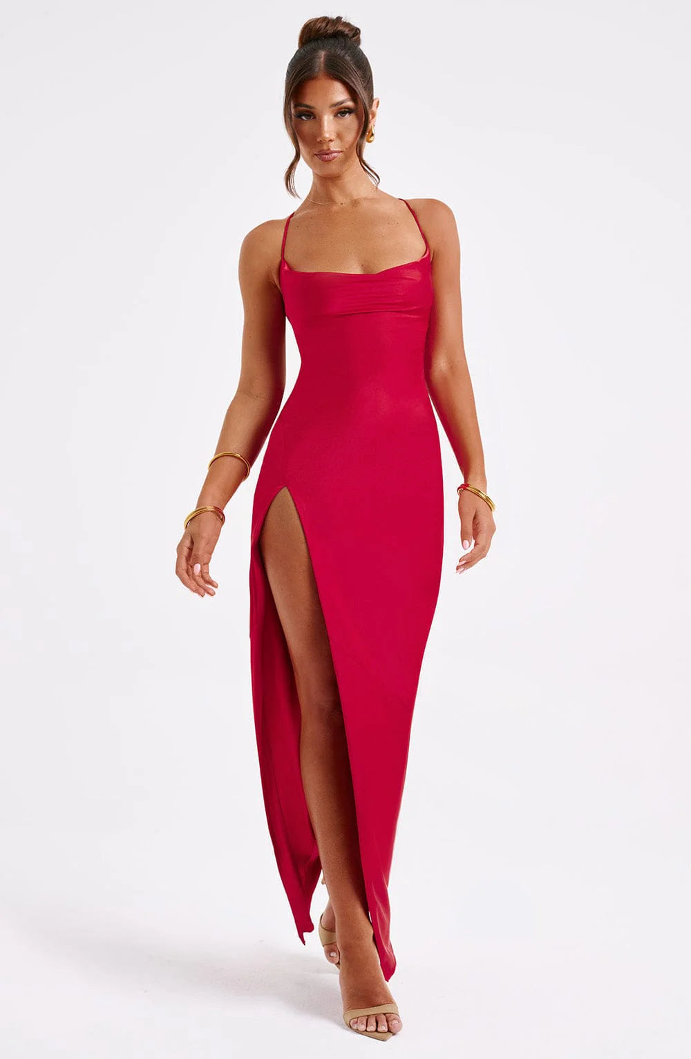 Celestine - Stretch Satin Gown