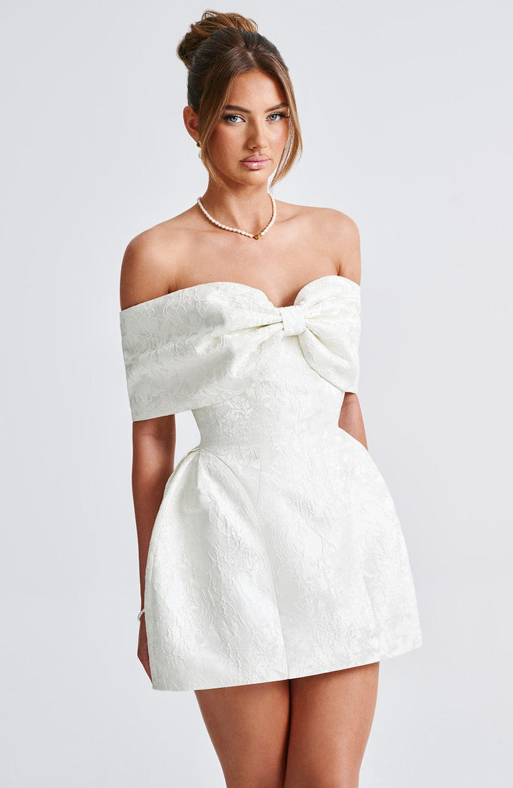 Chloe - Bardot Bow Mini Dress