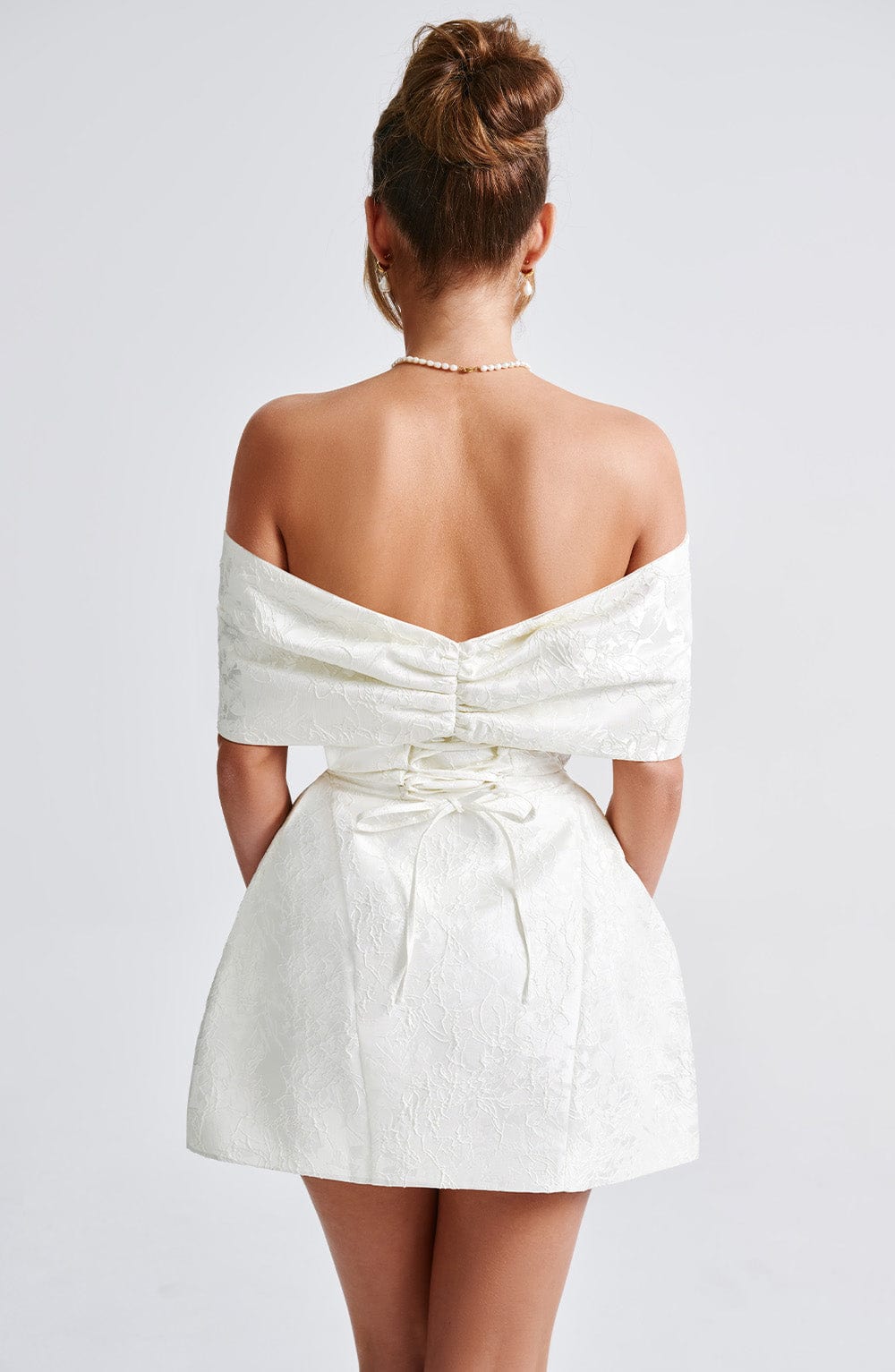 Chloe - Bardot Bow Mini Dress