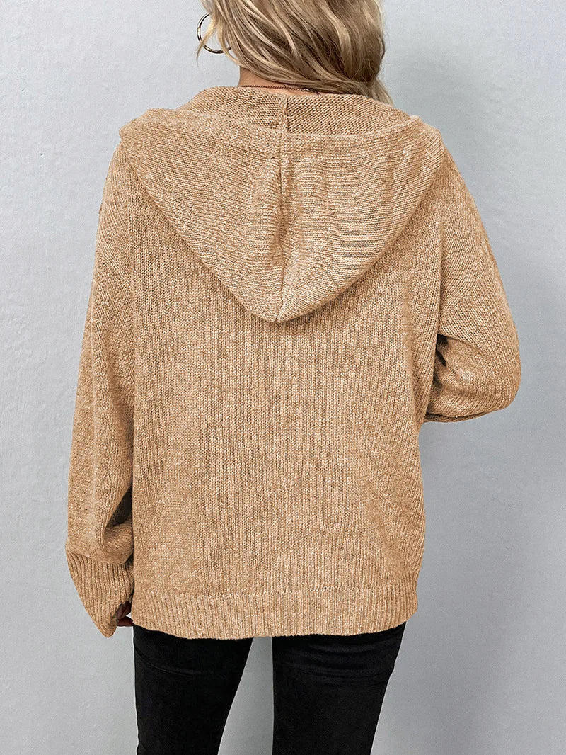 Amberwood Hooded Knit Cardigan