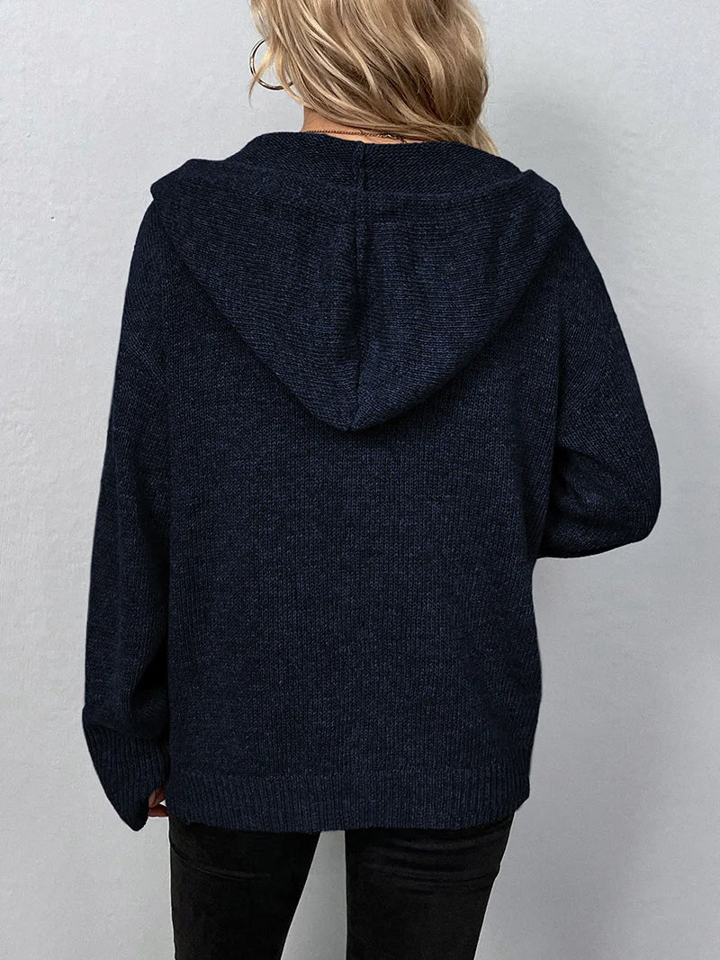 Amberwood Hooded Knit Cardigan