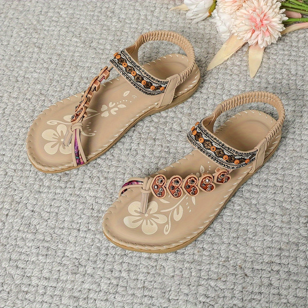 Meadow Bloom Embellished Sandals