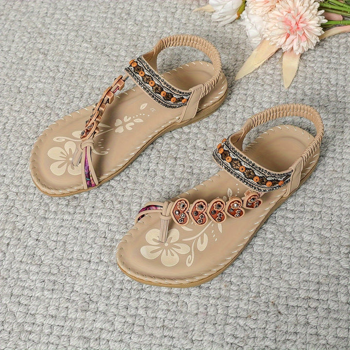 Meadow Bloom Embellished Sandals