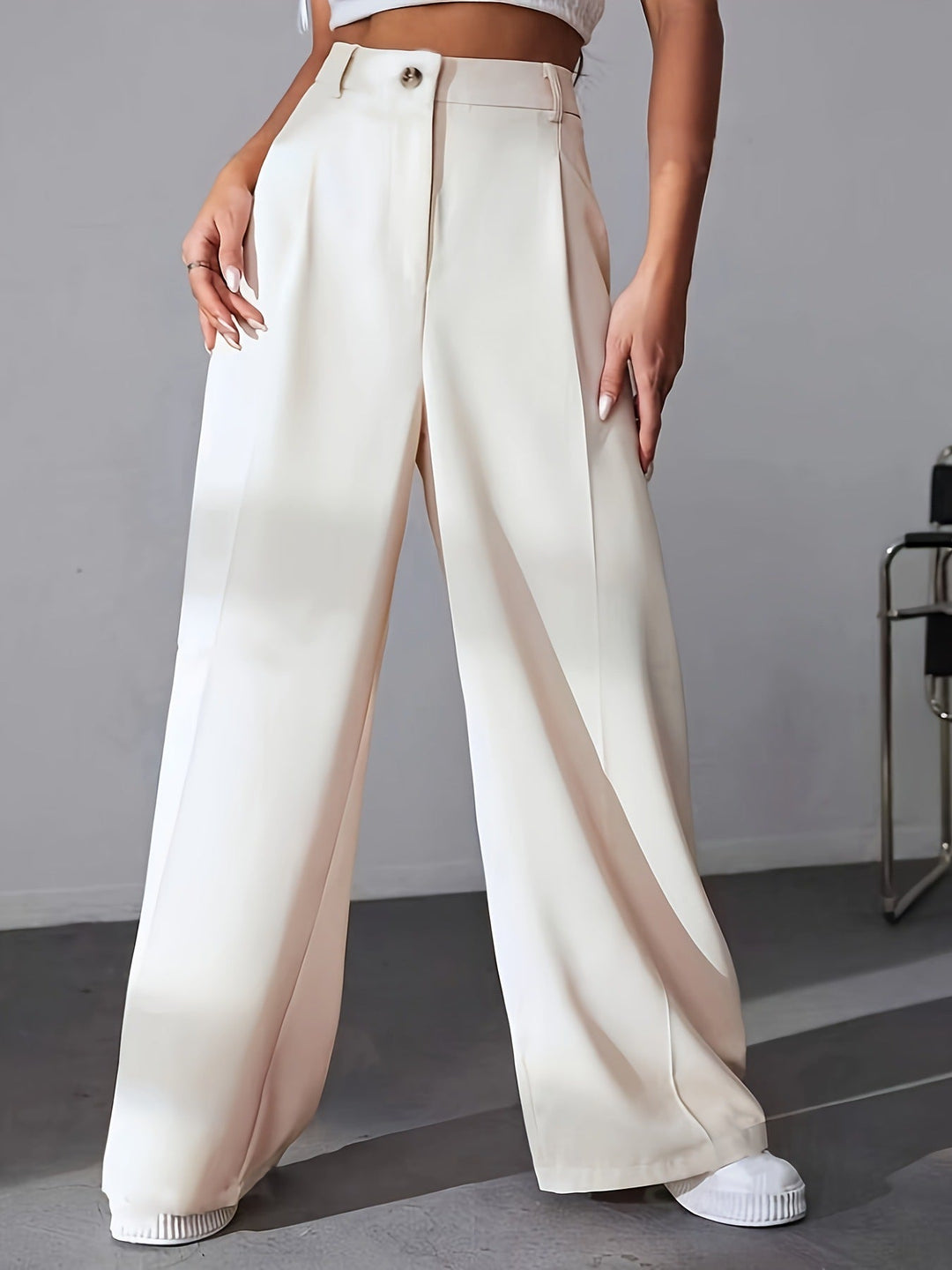 Arden Flow Tailored Wide-Leg Pants