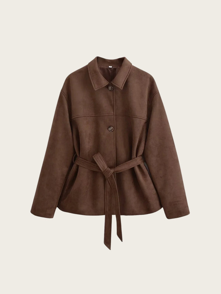 Willow Belted Suedette Jacket