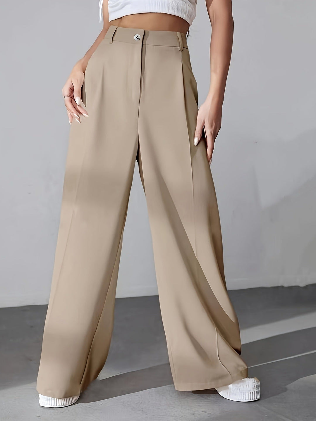 Arden Flow Tailored Wide-Leg Pants