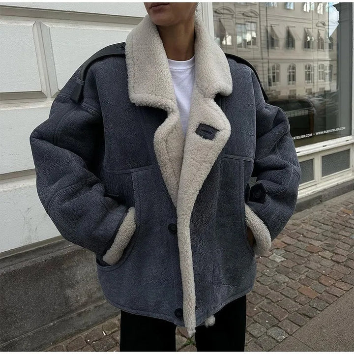 Sutton Shearling Aviator Jacket