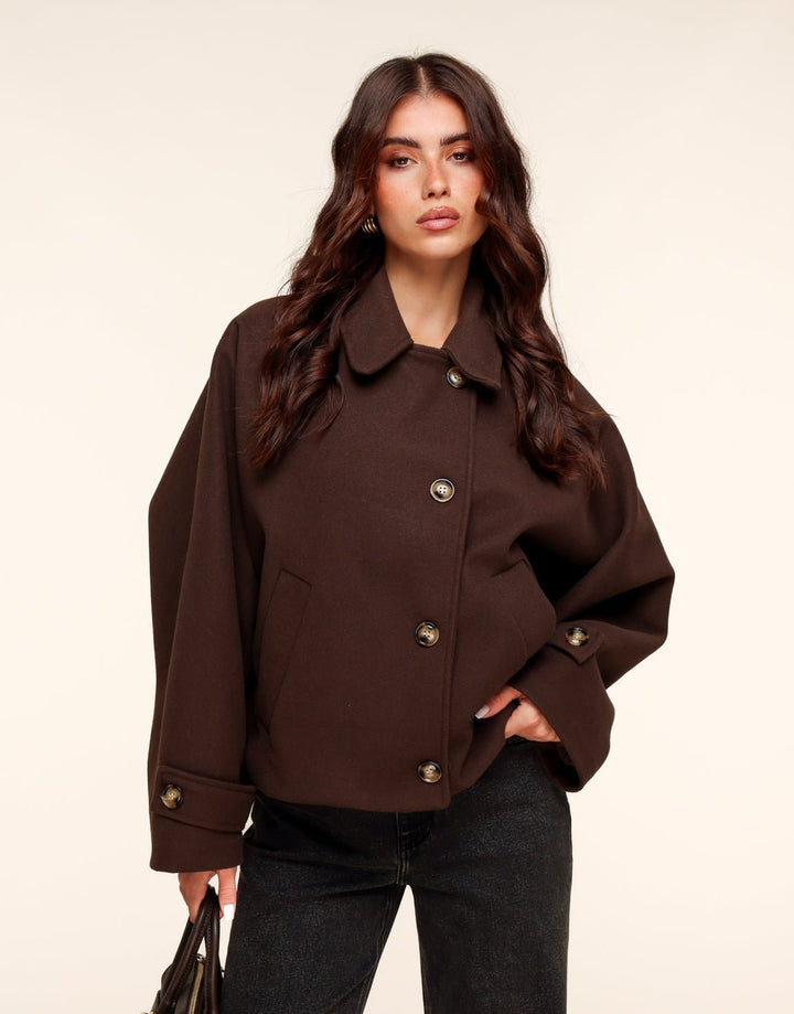 Dark Brown Short - Coat
