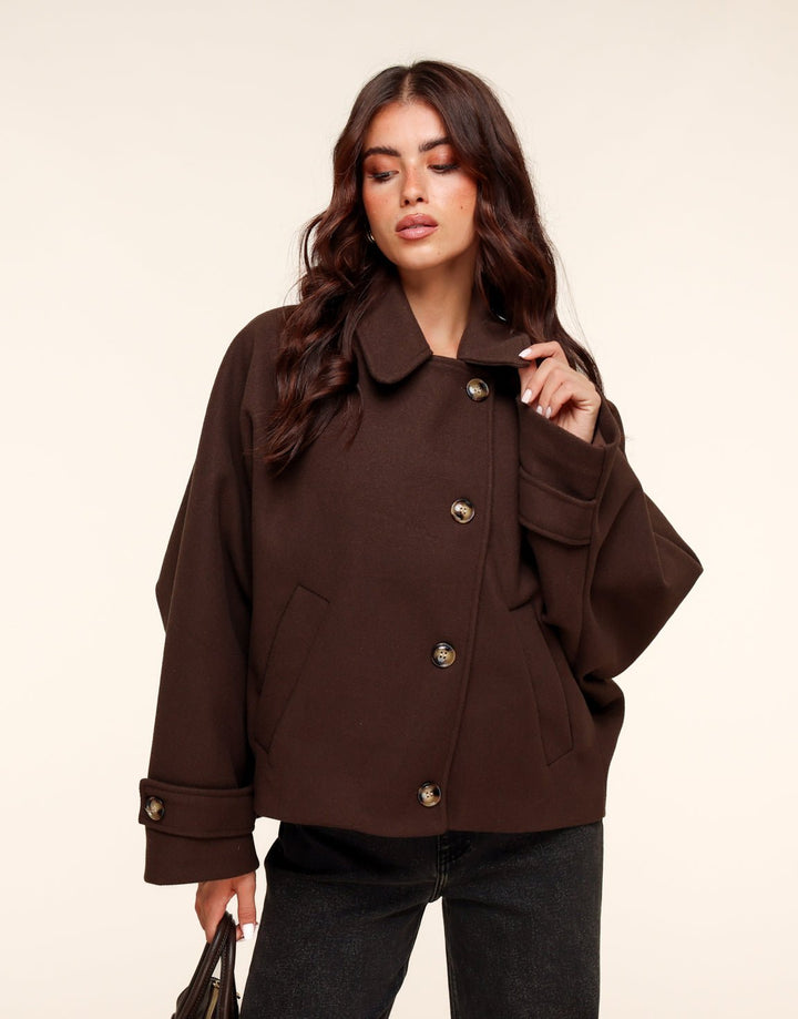 Dark Brown Short - Coat