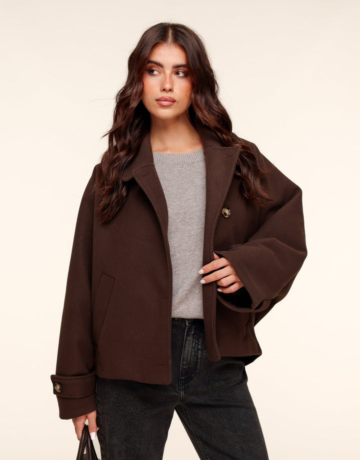 Dark Brown Short - Coat