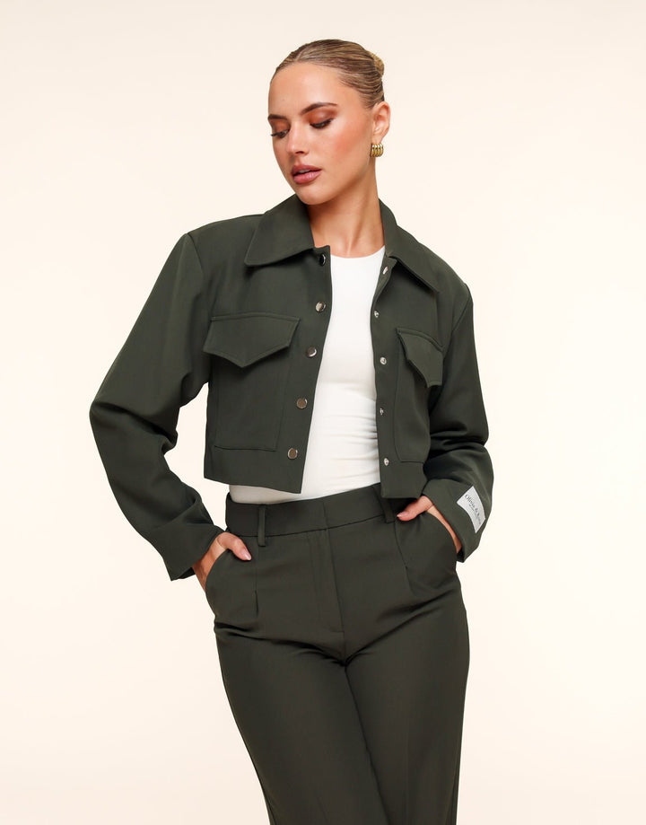 Dark Green Studio Cropped - Jacket