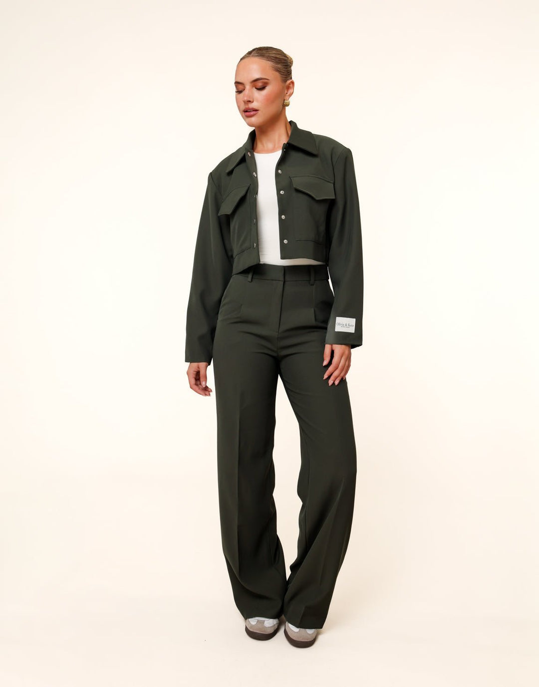 Dark Green Studio Cropped - Jacket