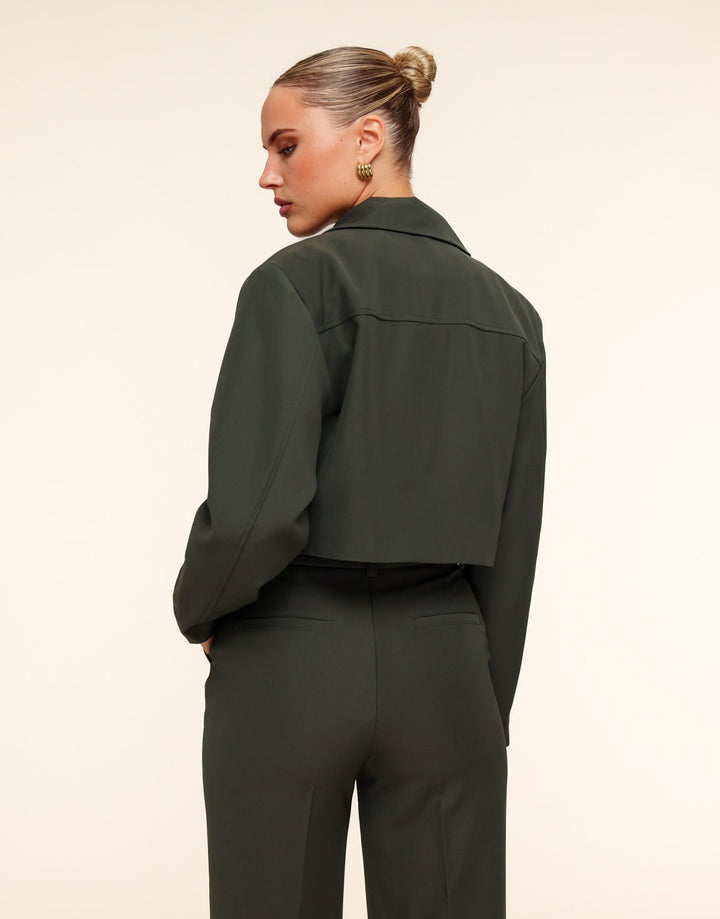 Dark Green Studio Cropped - Jacket