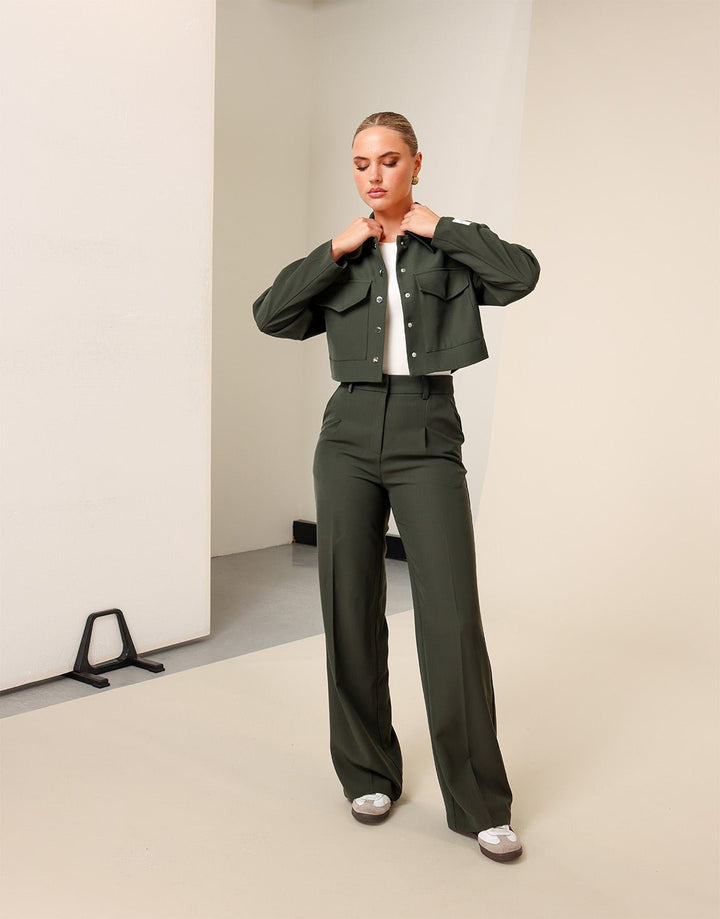 Dark Green Studio Cropped - Jacket