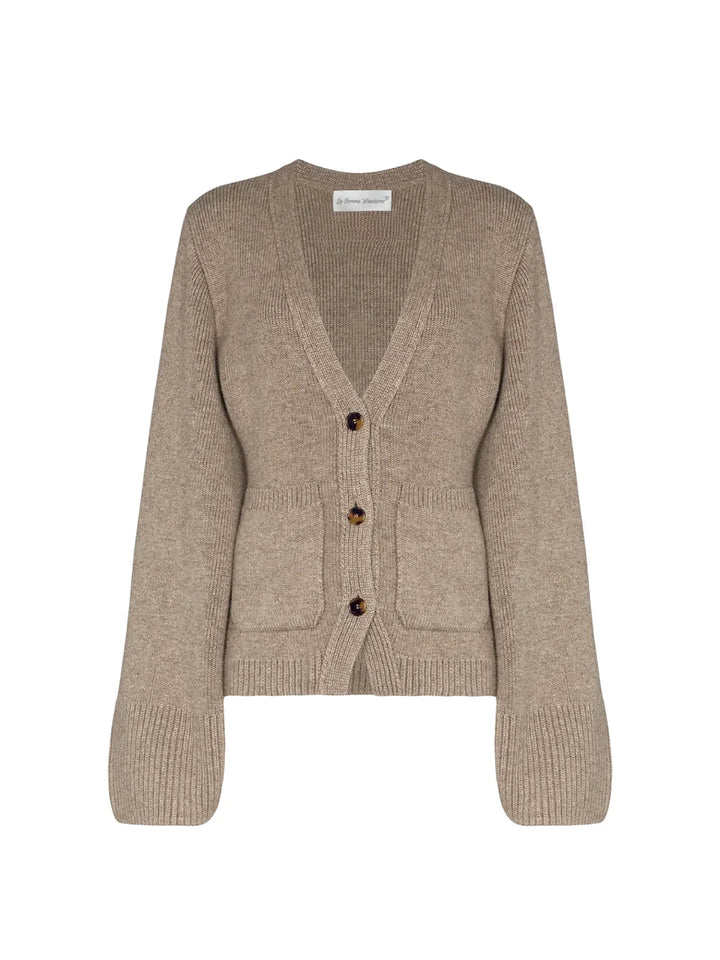 V-neck Button Knitted Cardigan